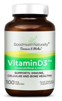 Vitamin D3 with calcium vitamin supplement for joint pain